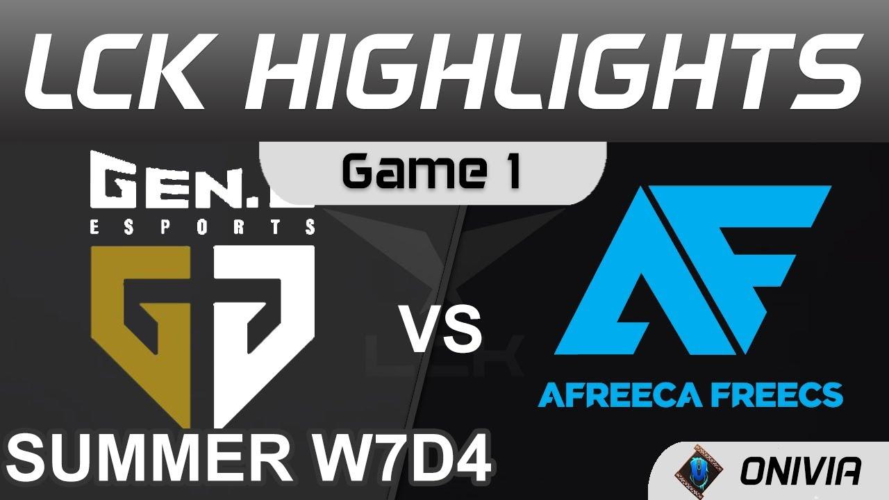 GEN vs AF Highlights Game 1 LCK Summer Season 2021 W7D4 Gen G vs Afreeca Freecs by Onivia thumbnail