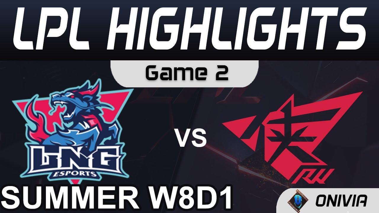 LNG vs RW Highlights Game 2 LPL Summer Season 2021 W8D1 LNG Esports vs Rogue Warriors by Onivia thumbnail