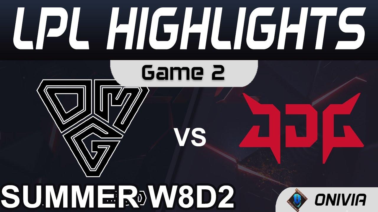 OMG vs JDG ighlights Game 2 LPL Summer Season 2021 W8D2 Oh My God vs JD Gaming by Onivia thumbnail