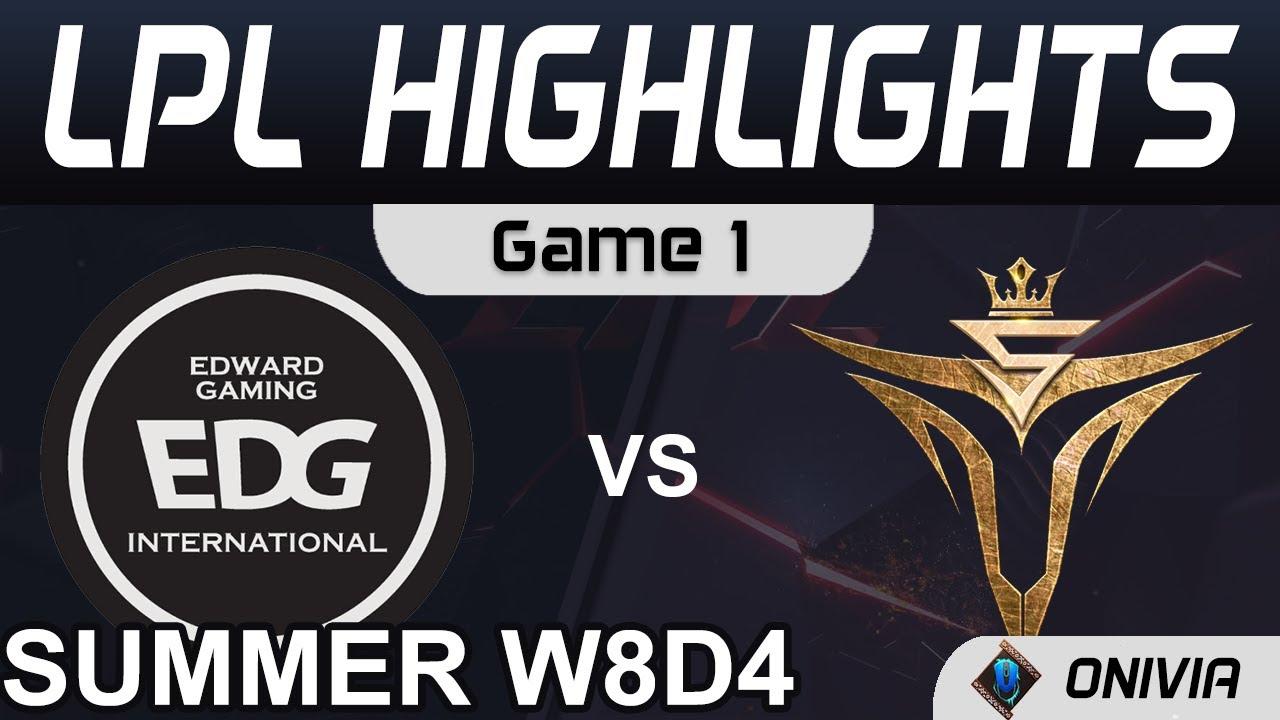 EDG vs V5 highlights Game 1 LPL Summer Season 2021 W8D4 EDward Gaming vs Victory Five by Onivia thumbnail