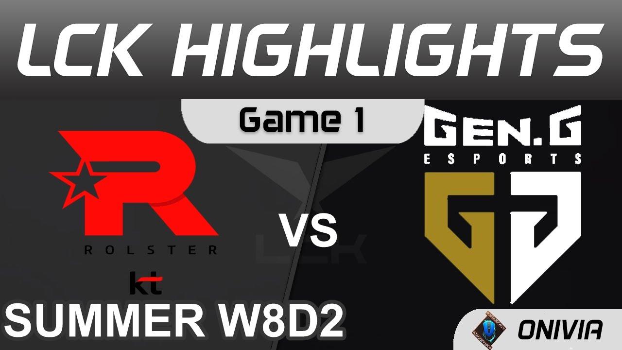 KT vs GEN Highlights Game 1 LCK Summer Season 2021 W8D2 KT Rolster vs Gen G by Onivia thumbnail