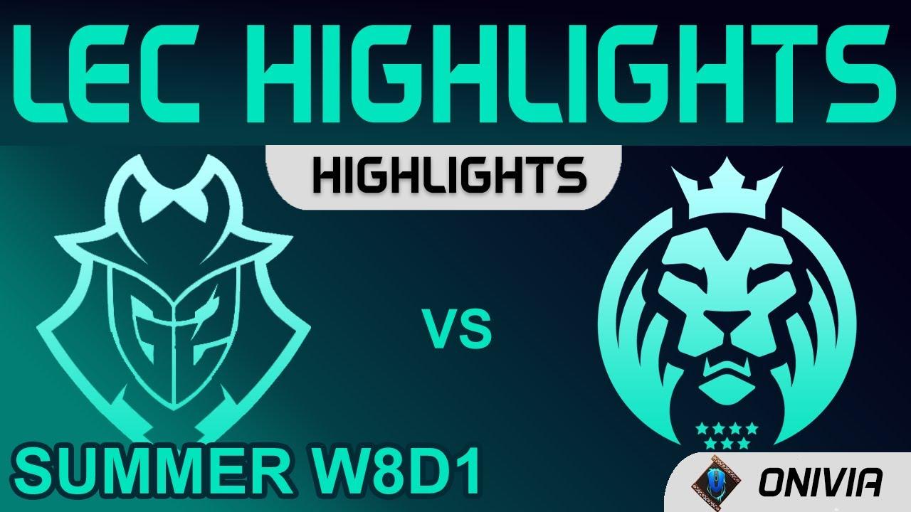 G2 vs MAD Highlights LEC Summer Season 2021 W8D1 G2 Esports vs MAD Lions by Onivia thumbnail