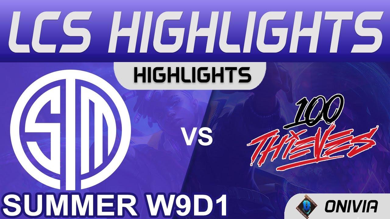 TSM vs 100 Highlights LCS Summer Season 2021 W9D1 Team SoloMid vs 100 Thieves by Onivia thumbnail