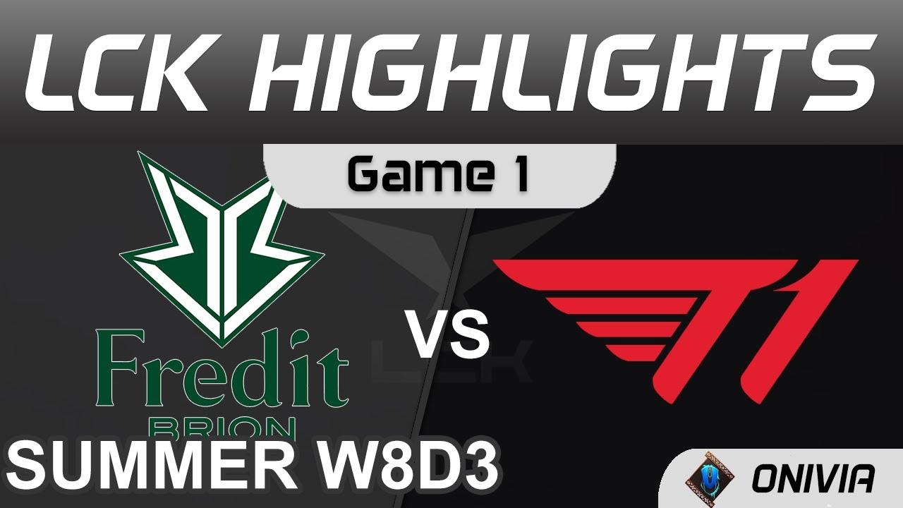 BRO vs T1 Highlights Game 1 LCK Summer Season 2021 W8D3 Fredit BRION vs T1 by Onivia thumbnail