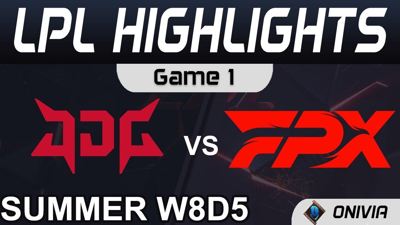 JDG vs FPX Highlights Game 1 LPL Summer Season 2021 W8D5 JD Gaming vs FunPlus Phoenix by Onivia thumbnail