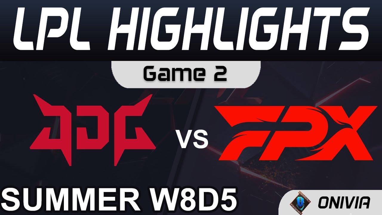 JDG vs FPX Highlights Game 2 LPL Summer Season 2021 W8D5 JD Gaming vs FunPlus Phoenix by Onivia thumbnail