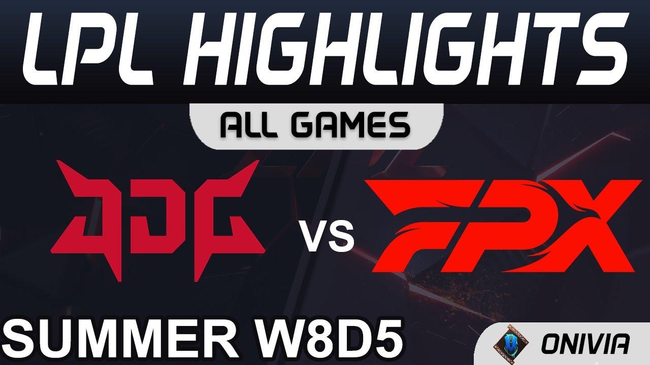 JDG vs FPX Highlights ALL GAMES LPL Summer Season 2021 W8D5 JD Gaming vs FunPlus Phoenix by Onivia thumbnail