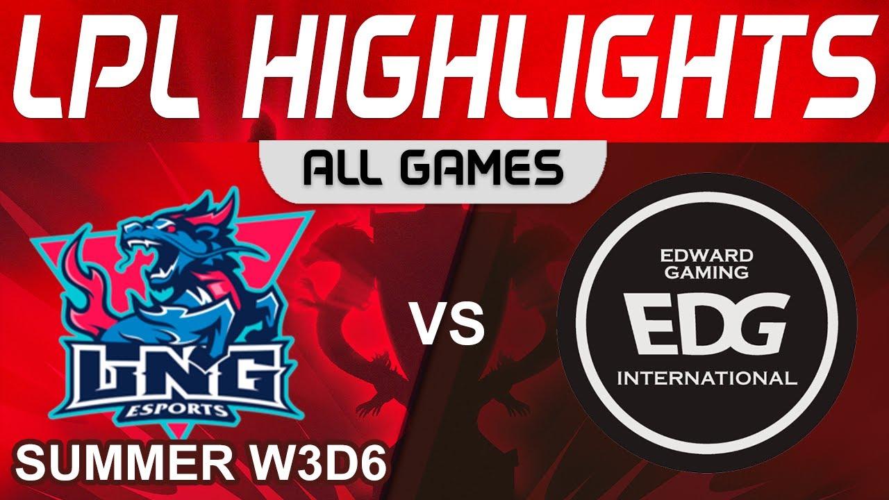 LNG vs EDG Highlights ALL GAMES LPL Summer Season 2023 W3D6 LNG Esports vs EDward Gaming by Onivia thumbnail