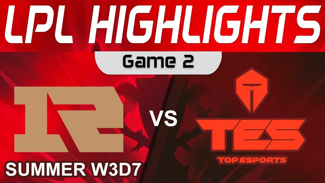 RNG vs TES Highlights Game 2 LPL Summer Season 2023 W3D7 Royal Never Give Up vs Top Esports thumbnail