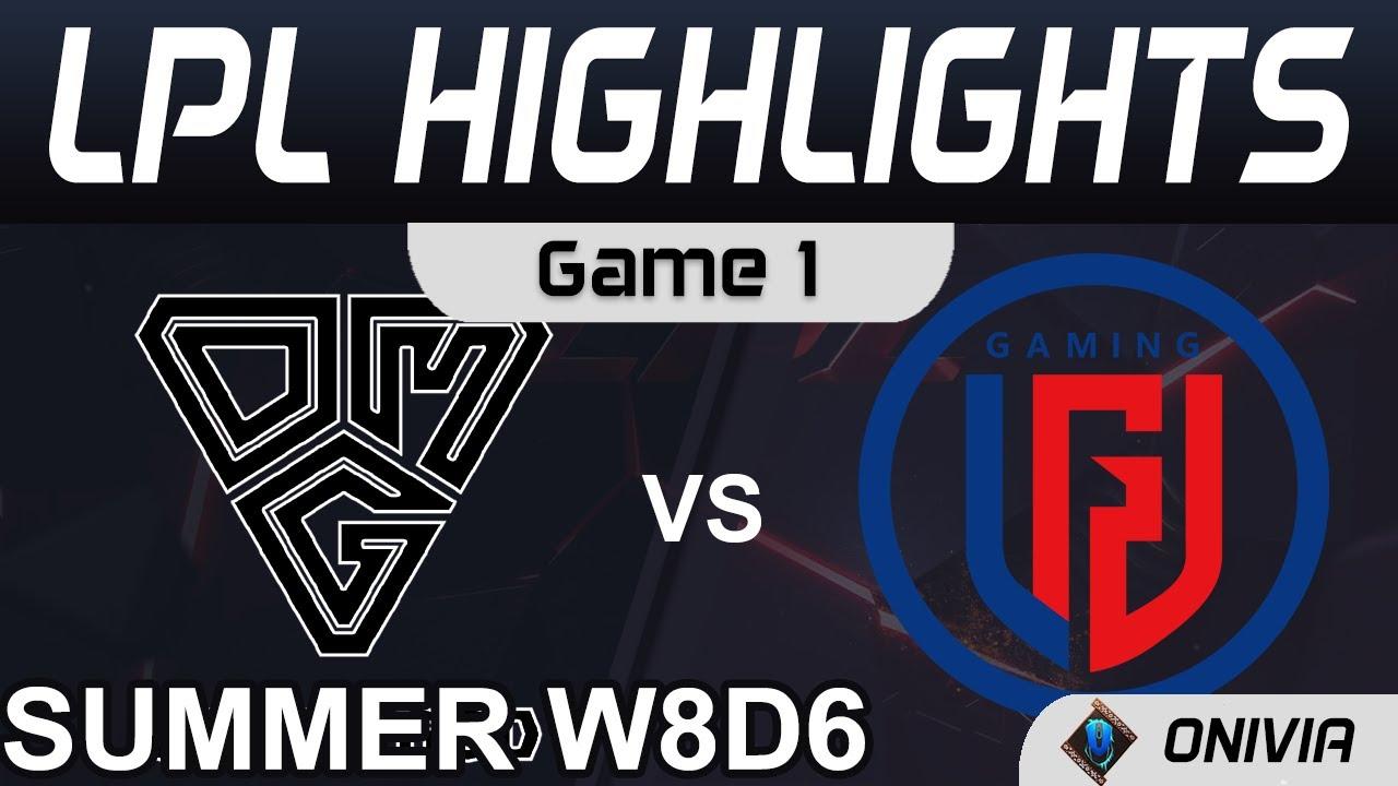 OMG vs LGD Highlights Game 1 LPL Summer Season 2021 W8D6 Oh My God vs LGD Gaming by Onivia thumbnail