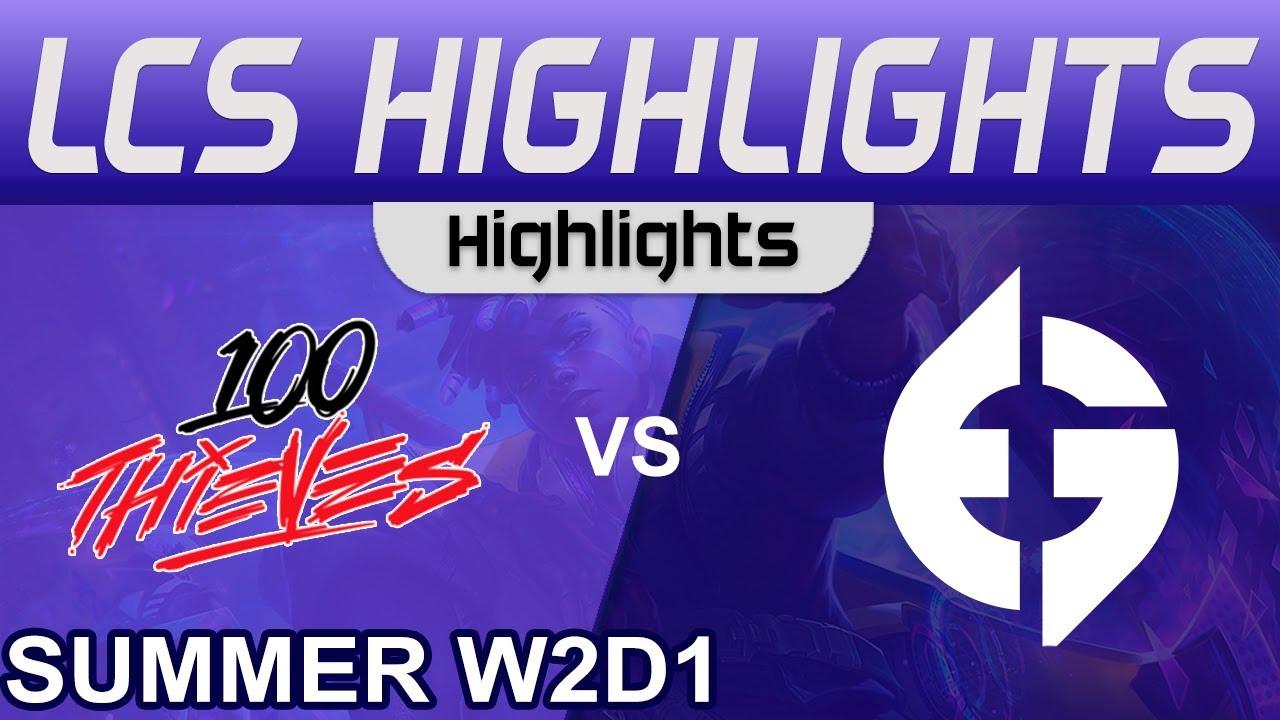 100 vs EG Highlights LCS Summer Season 2023 W2D1 100 Thieves vs Evil Geniuses by Onivia thumbnail