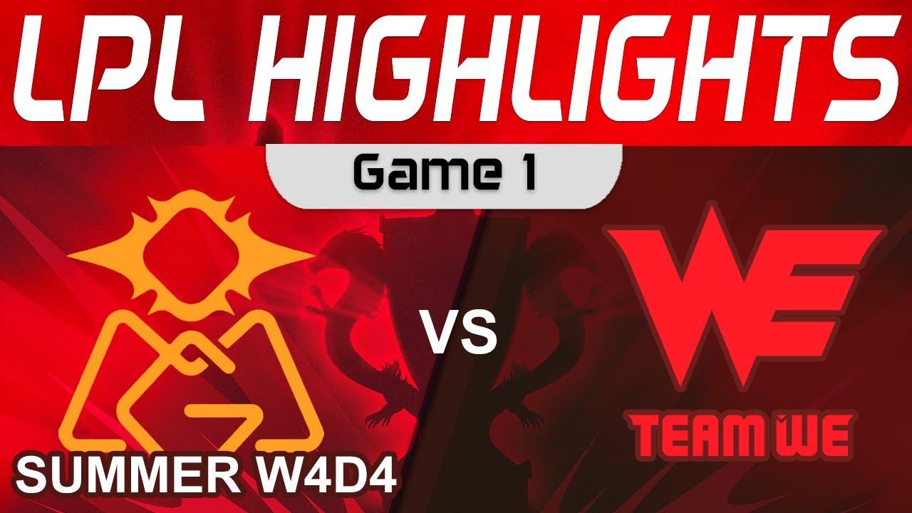 OMG vs WE Highlights Game 1 LPL Summer Season 2023 W4D4 Oh My God vs Team WE by Onivia thumbnail