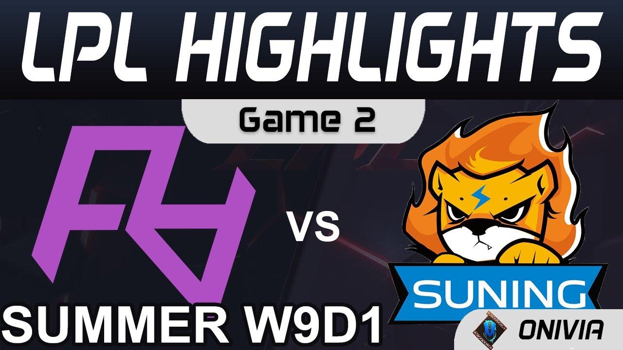 RA vs SN Highlights Game 2 LPL Summer Season 2021 W9D1 Rare Atom vs Suning by Onivia thumbnail