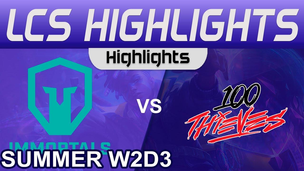 IMT vs 100 Highlights LCS Summer Season 2023 W2D3 Immortals vs 100 Thieves by Onivia thumbnail