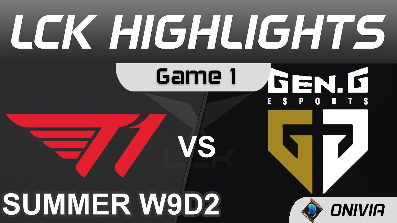 T1 vs GEN Highlights Game 1 LCK Summer Season 2021 W9D2 T1 vs Gen G by Onivia thumbnail