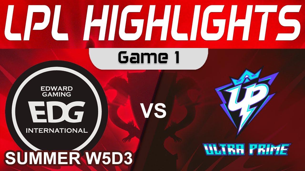 EDG vs UP Highlights Game 1 LPL Summer Season 2023 W5D3 EDward Gaming vs Ultra Prime by Onivia thumbnail