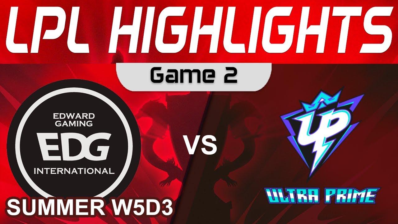 EDG vs UP Highlights Game 2 LPL Summer Season 2023 W5D3 EDward Gaming vs Ultra Prime by Onivia thumbnail