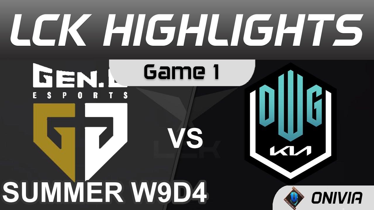 GEN vs DK Highlights Game 1 LCK Summer Season 2021 W9D4 Gen G vs DWG KIA by Onivia thumbnail