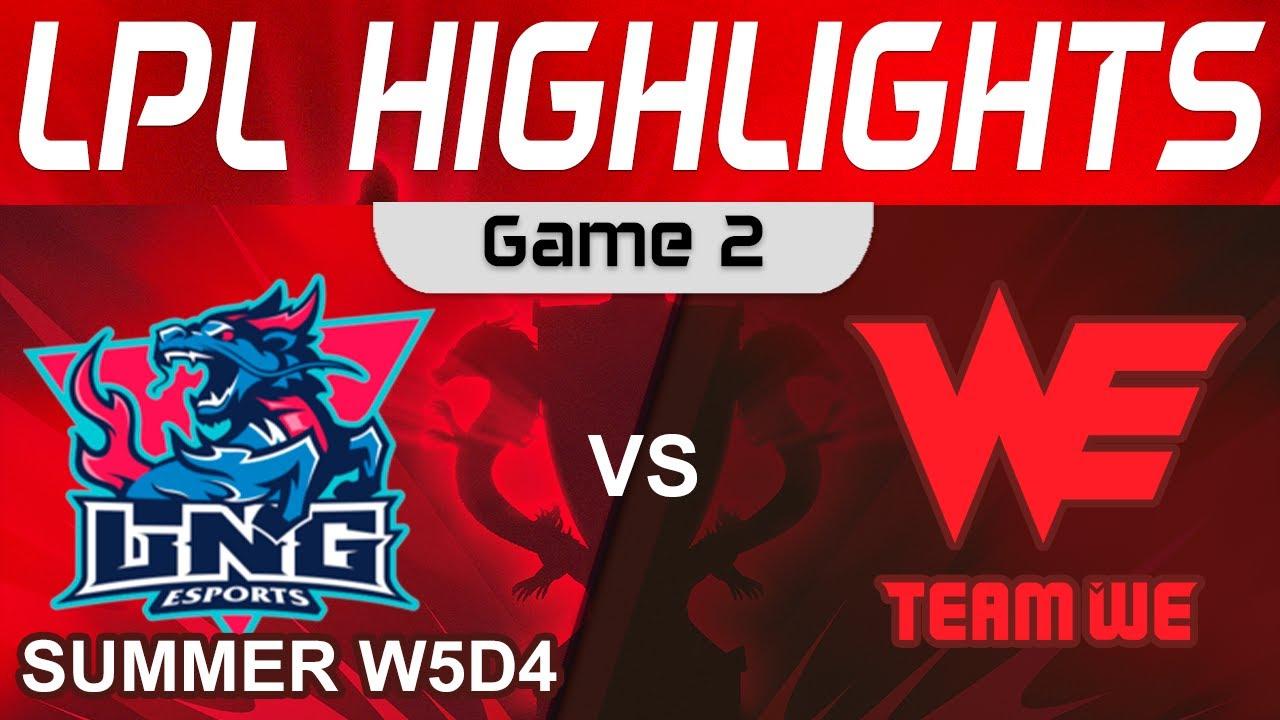 LNG vs WE Highlights Game 2 LPL Summer Season 2023 W5D4 LNG Esports vs Team WE by Onivia thumbnail