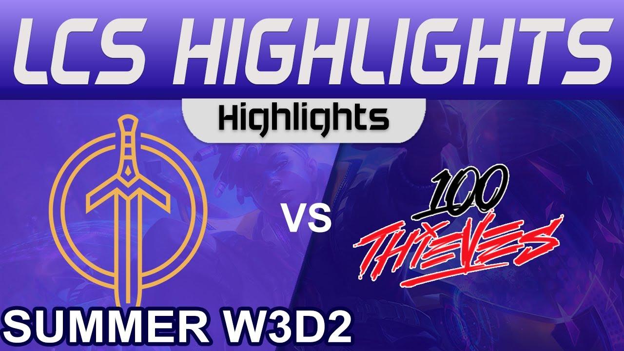 GG vs 100 Highlights LCS Summer Season 2023 W3D2 Golden Guardians vs 100 Thieves by Onivia thumbnail