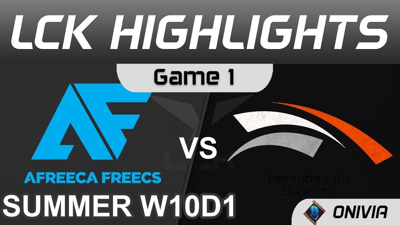 AF vs HLE Highlights Game 1 LCK Summer Season 2021 W10D1 Afreeca Freecs vs Hanwha Life Esports by On thumbnail