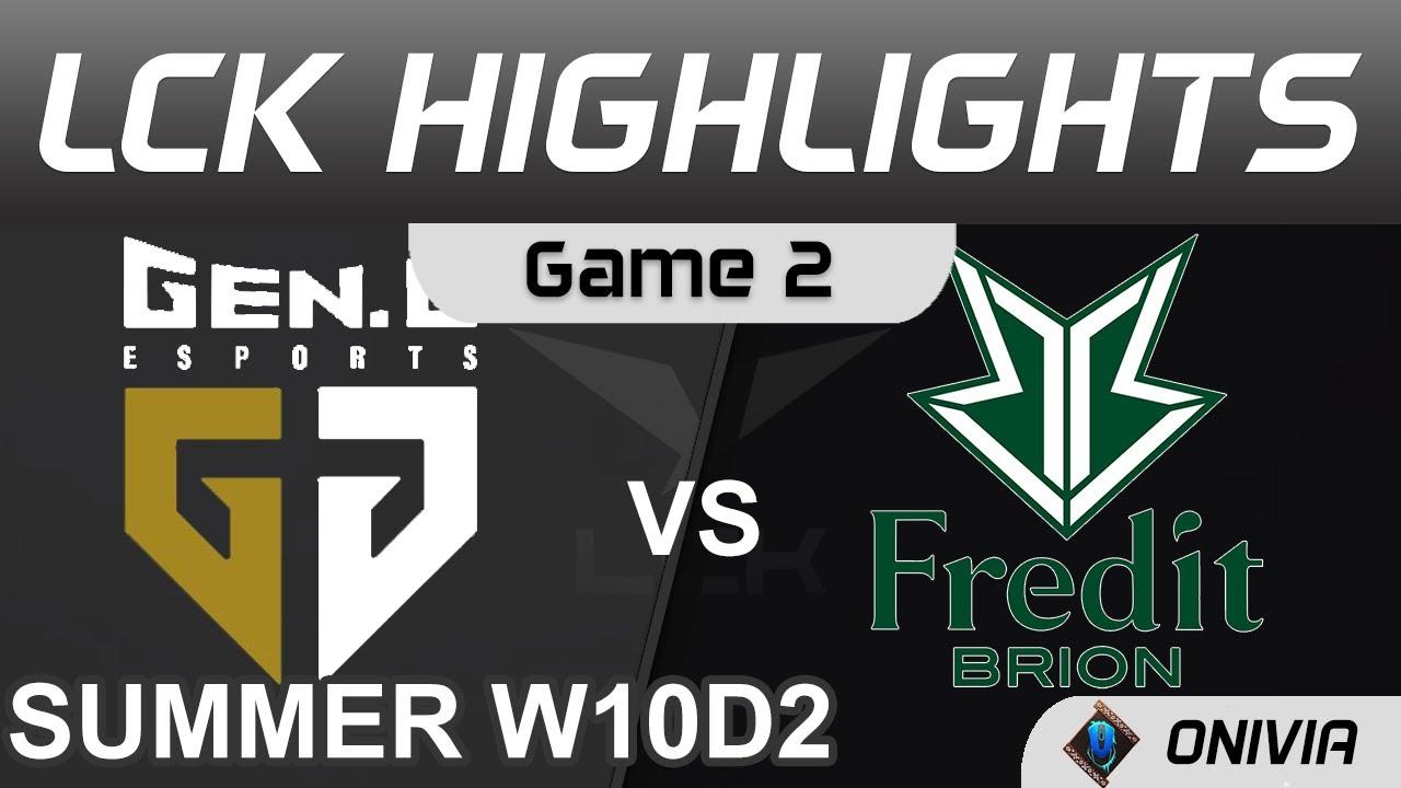 GEN vs BRO Highlights Game 2 LCK Summer Season 2021 W10D2 Gen G vs Fredit BRION by Onivia thumbnail