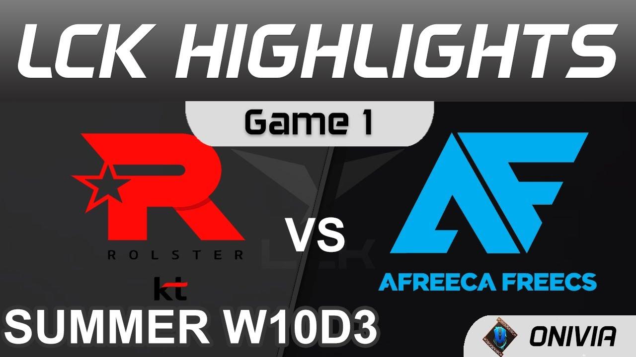 KT vs AF Highlights Game 1 LCK Summer Season 2021 W10D3 KT Rolster vs Afreeca Freecs by Onivia thumbnail