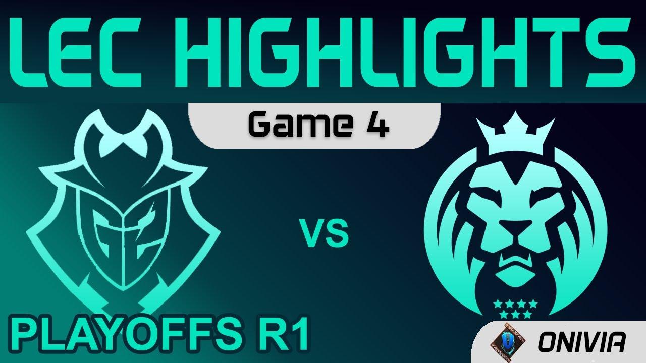 G2 vs MAD Highlights Game 4 Round1 LEC Summer Playoffs 2021 G2 Esports vs MAD Lions by Onivia thumbnail