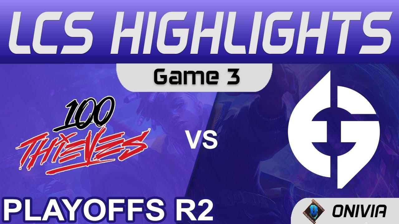 100 vs EG Highlights Game 3 Round2 LCS Summer Playoffs 2021 100 Thieves vs Evil Geniuses by Onivia thumbnail