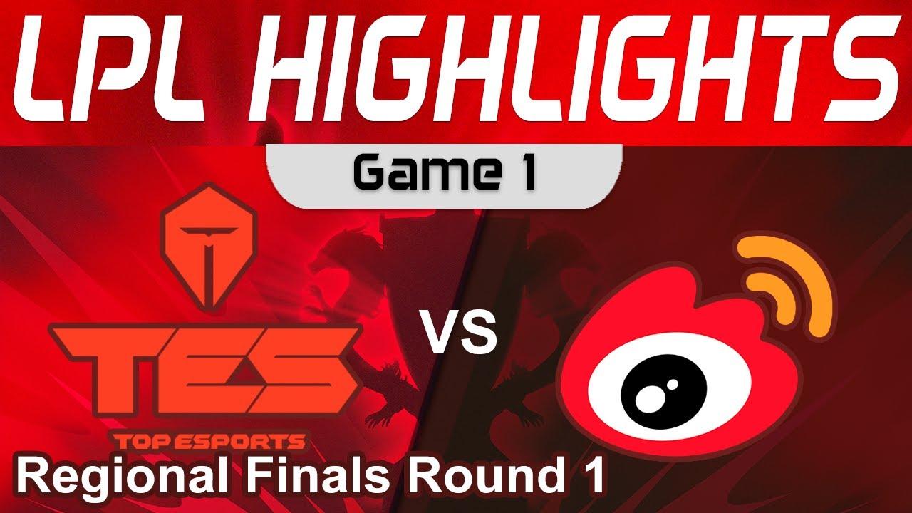 TES vs WBG Highlights Game 1 LPL Regional Finals R1 2023 Top Esports vs Weibo Gaming by Onivia thumbnail