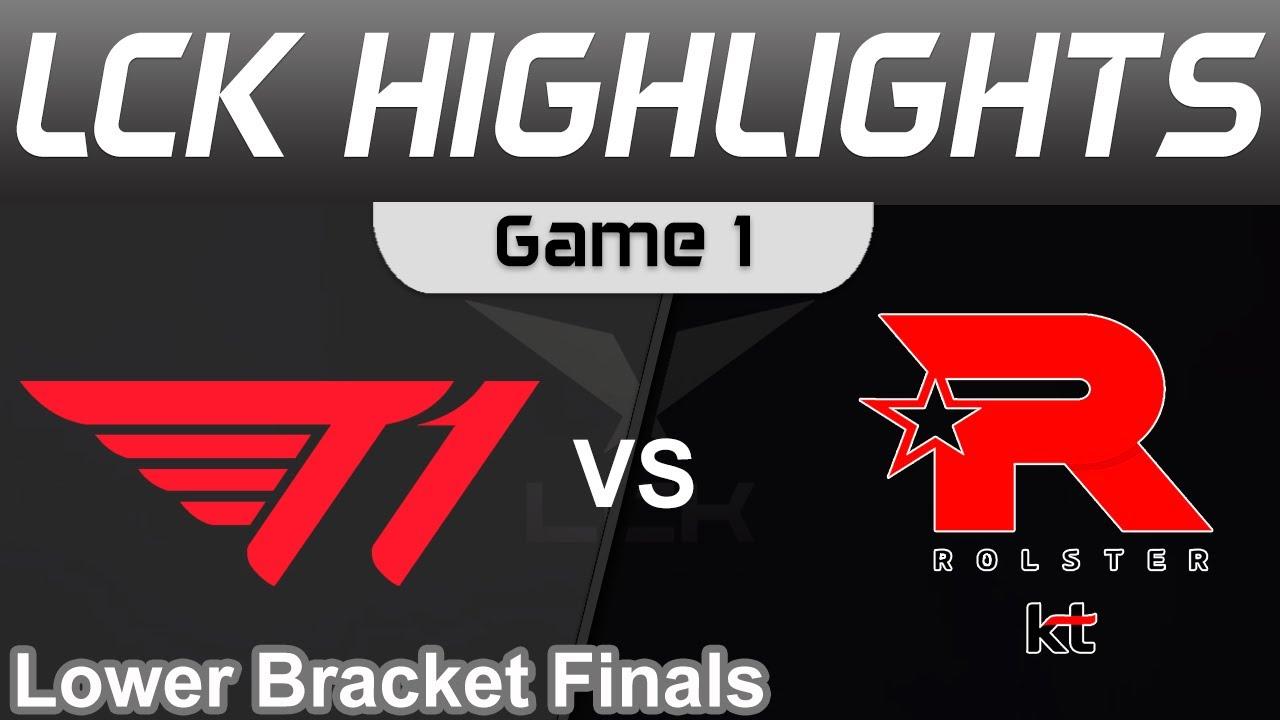 T1 vs KT Highlights Game 1 LCK Summer Lower Bracket Finals 2023 T1 vs KT Rolster by Onivia thumbnail