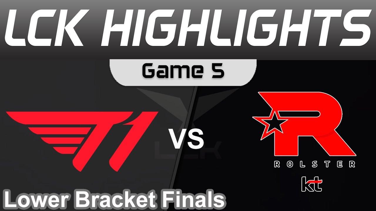 T1 vs KT Highlights Game 5 LCK Summer Lower Bracket Finals 2023 T1 vs KT Rolster by Onivia thumbnail