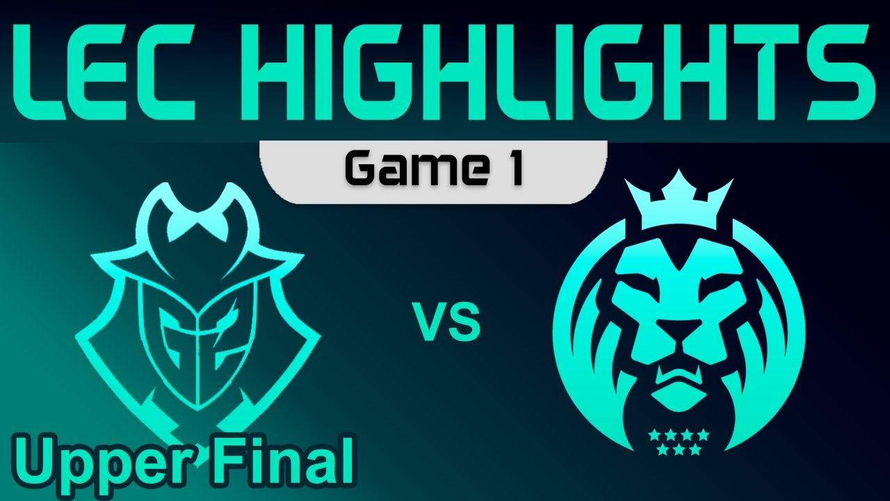 G2 vs MAD Game 1 Highlights LEC Season Finals Upper Final 2023 G2 Esports vs MAD Lions by Onivia thumbnail