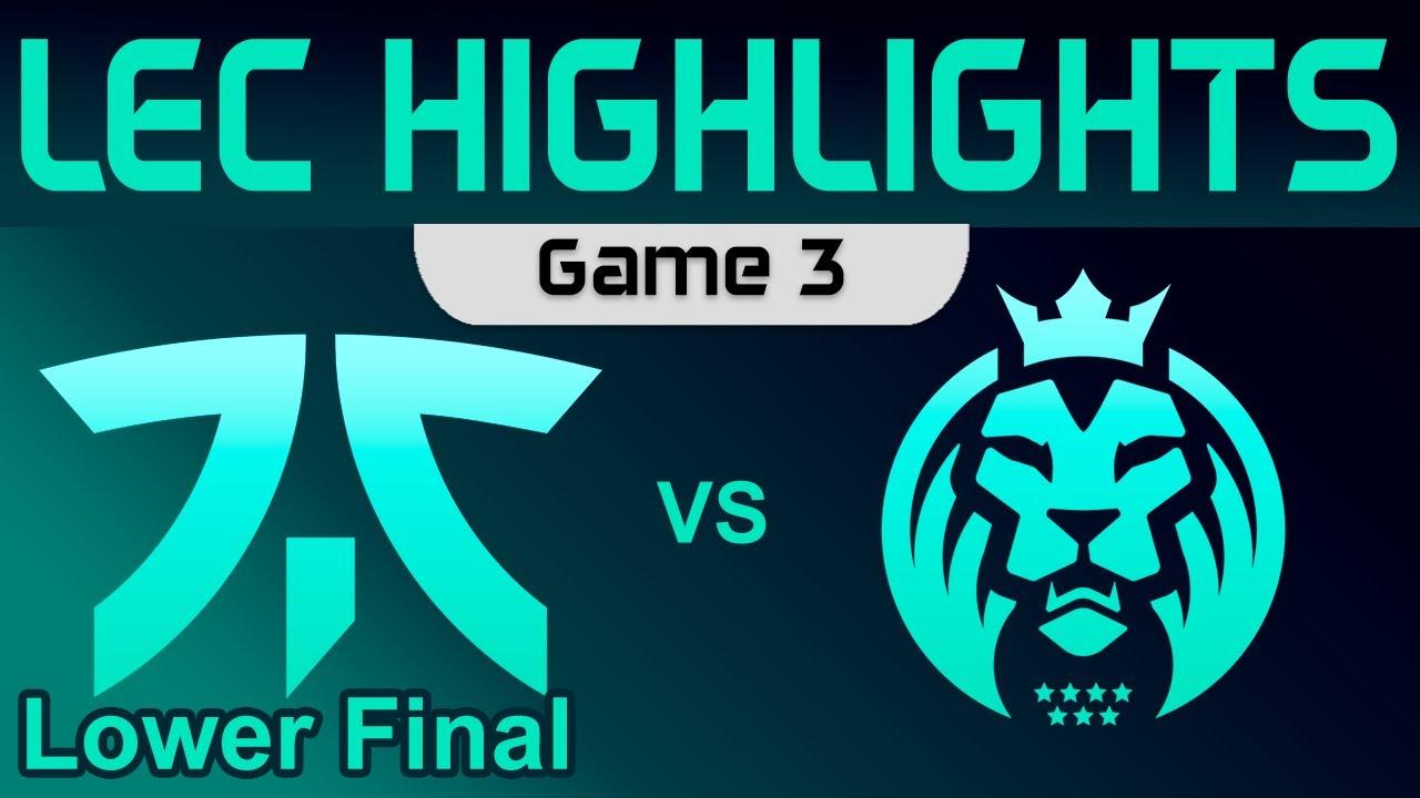 FNC vs MAD Game 3 Highlights LEC Season Finals Lower Final 2023 Fnatic vs MAD Lions by Onivia thumbnail