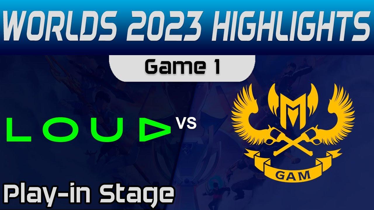 LLL vs GAM Highlights Game 1 Worlds Play in Stage 2023 LOUD vs GAM Esports by Onivia thumbnail