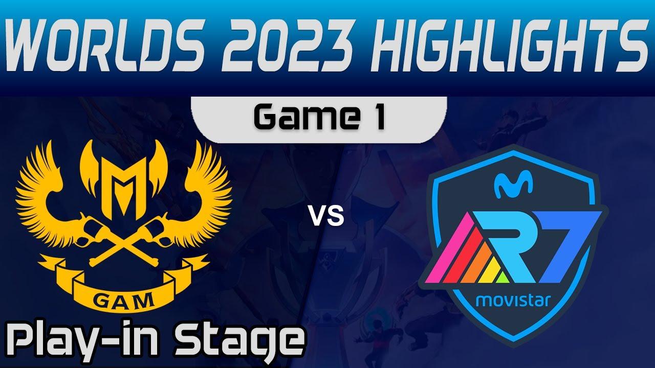 GAM vs R7 Highlights Game 1 Worlds Play in Stage 2023 GAM Esports vs Movistar R7 by Onivia thumbnail