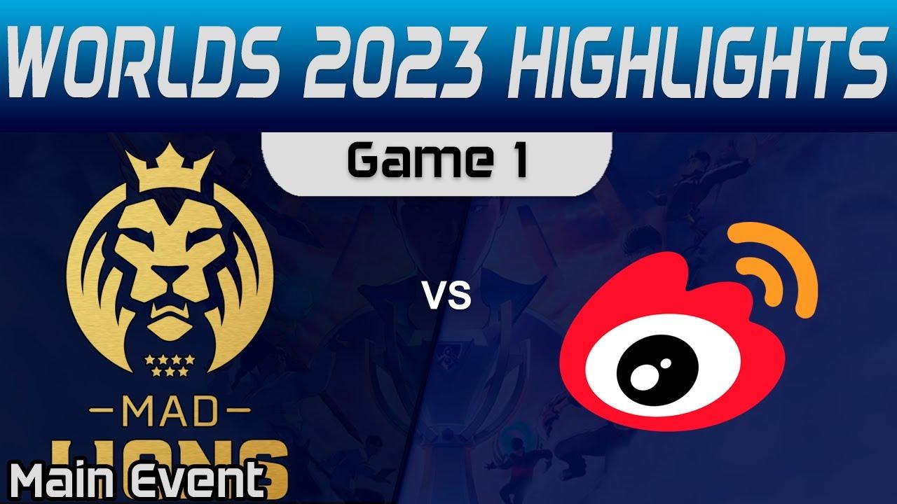 MAD vs WBG Highlights Game 1 R4 Worlds Main Event 2023 MAD Lions vs Weibo Gaming by Onivia thumbnail