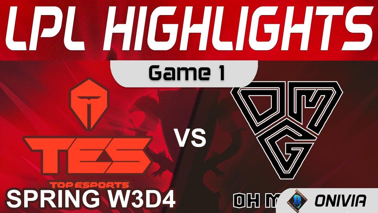 TES vs OMG Highlights Game 1 LPL Spring Season 2022 W3D4 Top Esports vs Oh My God by Onivia thumbnail