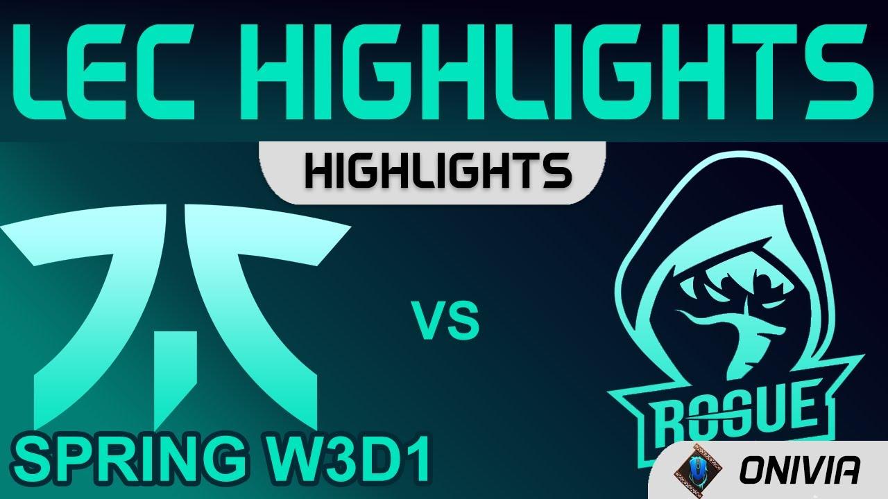 FNC vs RGE Highlights LEC Spring Season 2022 W3D1 Fnatic vs Rogue by Onivia thumbnail