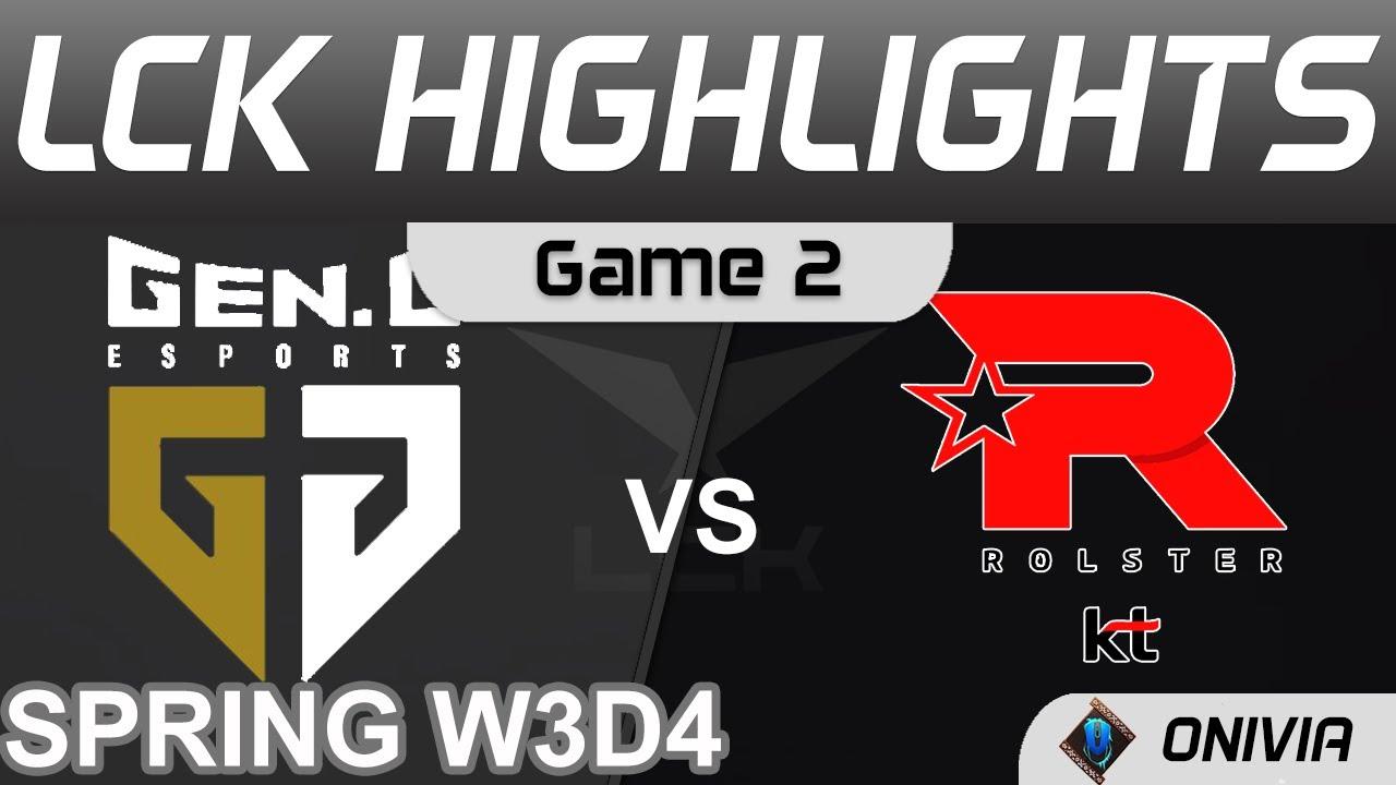 GEN vs KT Highlights Game 2 LCK Spring Season 2022 W3D4 Gen G vs KT Rolster by Onivia thumbnail