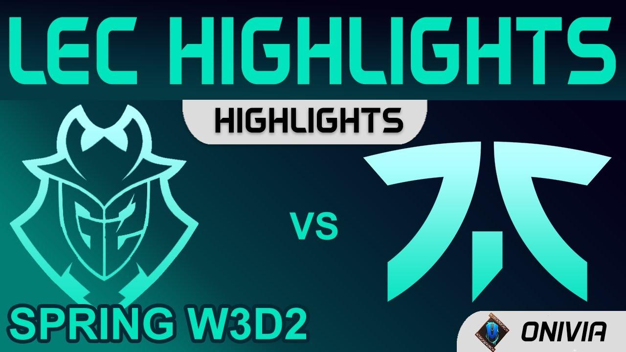 G2 vs FNC Highlights LEC Spring Season 2022 W3D2 G2 Esports vs Fnatic by Onivia thumbnail