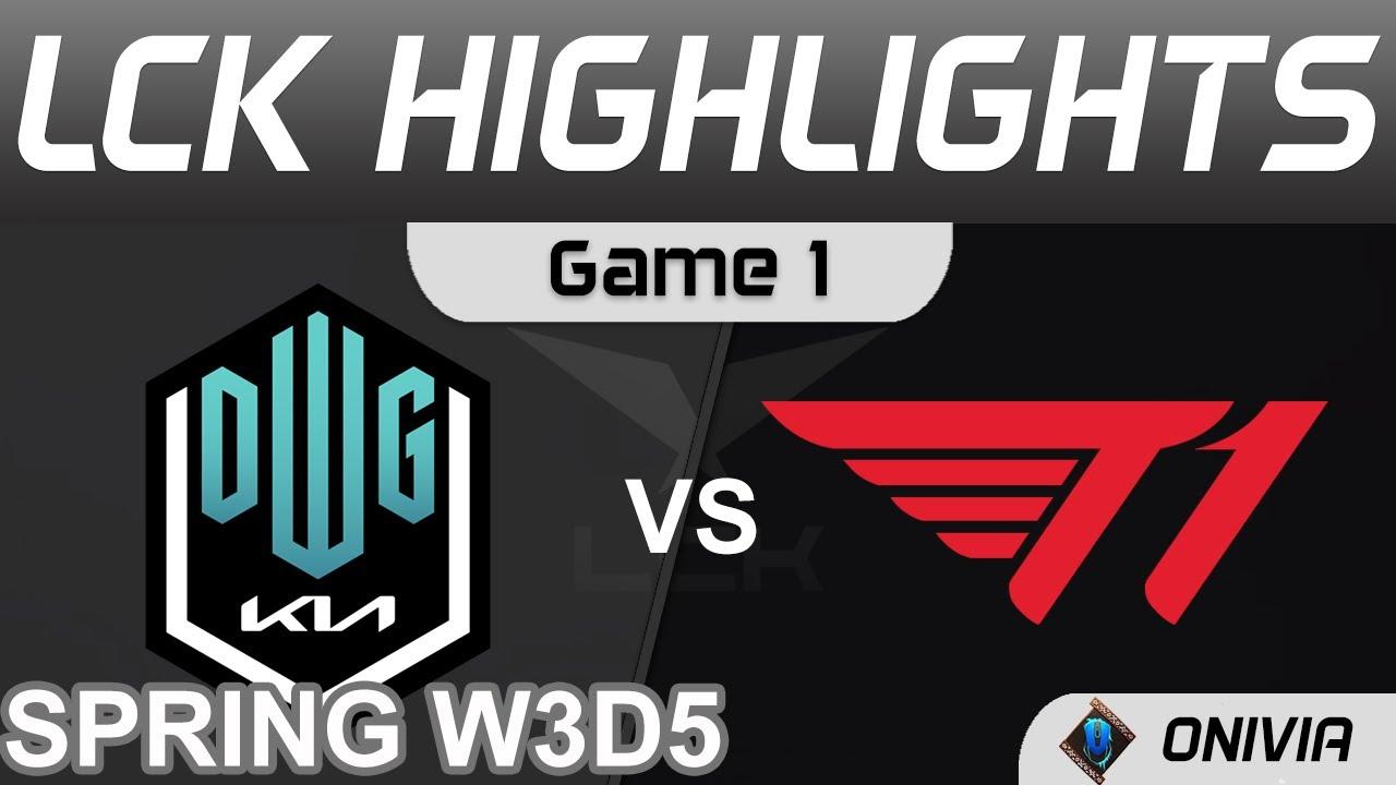 DK vs T1 Highlights Game 1 LCK Spring Season 2022 W3D5 DWG KIA vs T1 by Onivia thumbnail