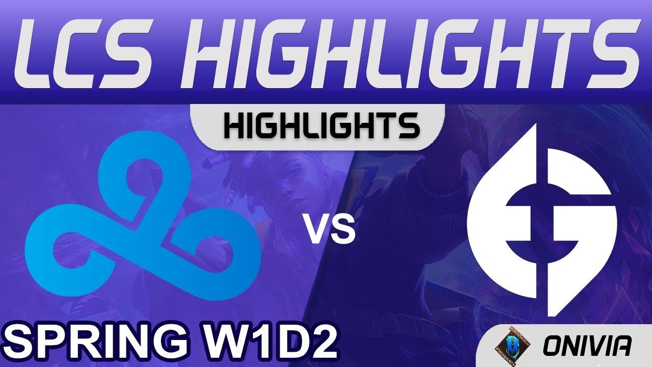 C9 vs EG Highlights LCS Spring Season 2022 W1D2 Cloud9 vs Evil Geniuses by Onivia thumbnail