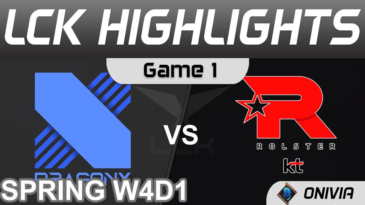 DRX vs KT Highlights Game 1 LCK Spring Season 2022 W4D1 DragonX vs KT Rolster by Onivia thumbnail