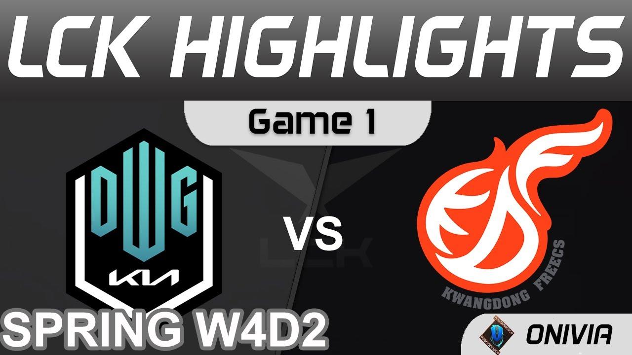 DK vs KDF Highlights Game 1 LCK Spring Season 2022 W4D2 DWG KIA vs Kwangdong Freecs by Onivia thumbnail