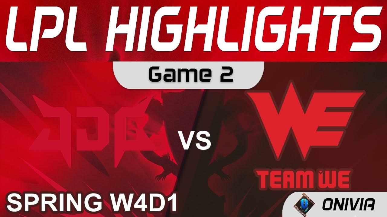 JDG vs WE Highlights Game 2 LPL Spring Season 2022 W4D1 JD Gaming vs Team WE by Onivia thumbnail