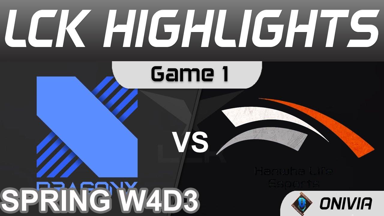 DRX vs HLE Highlights Game 1 LCK Spring Season 2022 W4D3 DragonX vs Hanwha Life Esports by Onivia thumbnail