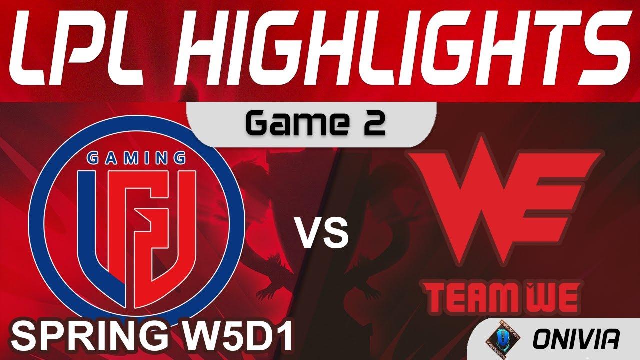 LGD vs WE Highlights Game 2 LPL Spring Season 2022 W5D1 LGD Gaming vs Team WE by Onivia thumbnail