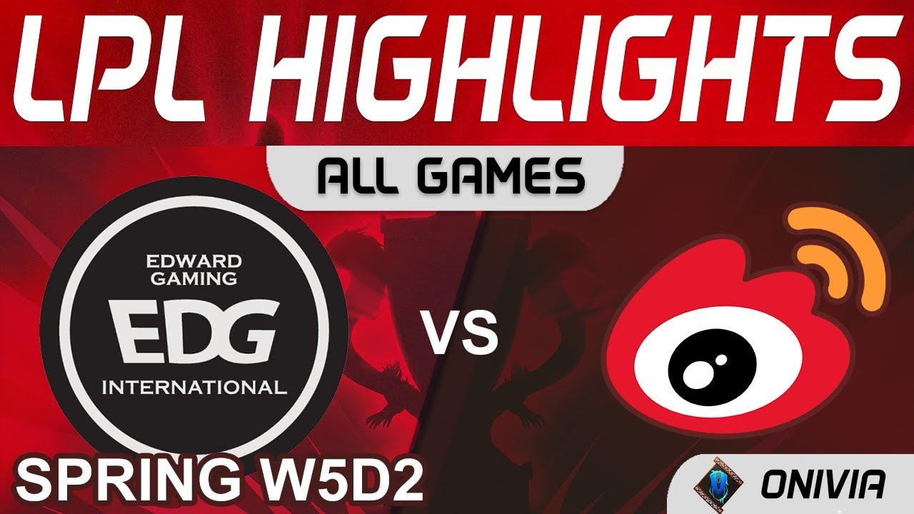 EDG vs WBG Highlights ALL GAMES LPL Spring Season 2022 W5D2 EDward Gaming vs Weibo Gaming by Onivia thumbnail