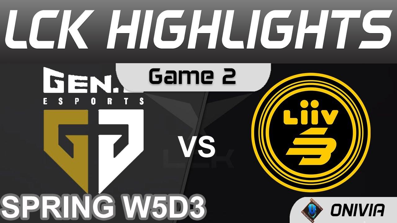 GEN vs LSB Highlights Game 2 LCK Spring Season 2022 W5D3 Gen G vs Liiv SANDBOX Onivia thumbnail